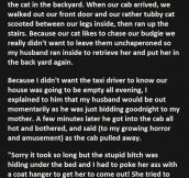 How My Husband And I Terrified A Cab Driver.’ This Is Legendary