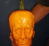 Frankenstein Pumpkin Head