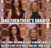 Amy Phoeler And Tina Fey On Gravity