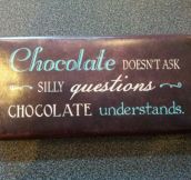 Never Deny Chocolate