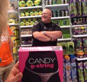 He Really Enjoys His Candy Underwear