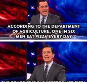 A Pizza Fact From Stephen Colbert