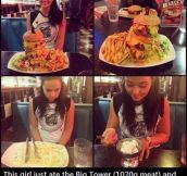 Girl Ate Burger Tower