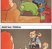 Child Fears Vs. Adult Fears