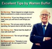 Excellent Tips By Warren Buffet