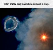 Rare Volcano Smoke Ring