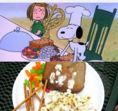 Snoopy’s Thanksgiving Dinner, Nailed It