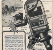 A sketch for a mechanical police controlled by radio from 1924