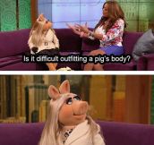 Miss Piggy Can’t Believe What She’s Hearing
