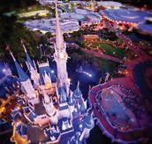 Amazing Sky View Of The Disney Castle