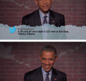 President Obama Reads Mean Tweets About Himself