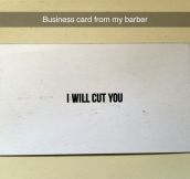 Barber Business Card