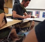 Asking The Teacher For A Pen