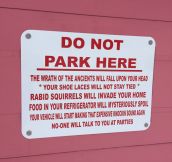 Do Not Park Here