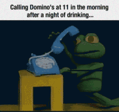 Calling Domino’s In The Morning