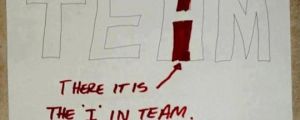 I Found The ‘I’ In Team