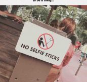 No Selfie Sticks