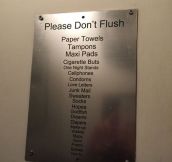 Please Don’t Flush