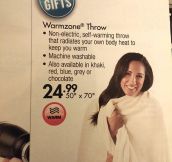 When You’re Selling A Normal Blanket, But You Make Up Words For Marketing Purposes