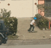 The Kid Still Finished His Trick, Never Give Up