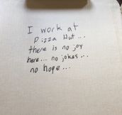 Asking Pizza Hut To Be Funny