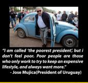 The Poorest President
