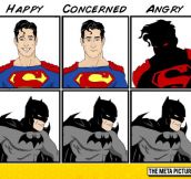 Superman Emotions Vs. Batman Emotions