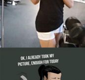 Girls Who Take Pictures At The Gym