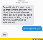 Animals Drinking Milk