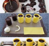 Chocolate Stuffed Beer Mugs