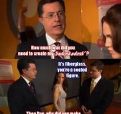 Colbert Visits A Wax Museum