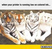 Printer Running Low On Ink