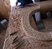 Viking Wood Carving