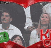Kiss Cam On The Wrong Couple
