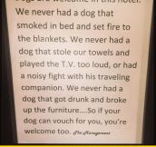 This Hotel’s Policy Is Priceless