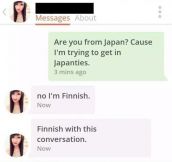 Pick Up Line Doesn’t Go As Expected
