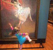 Little Girl Truly Moved By Art