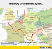 Texas-Europe Size Comparison