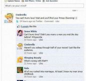 If Disney Princesses Had A Facebook Account