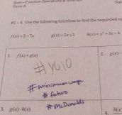 Student Writes “YOLO” On Math Quiz, Here’s The Teacher’s Response