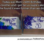 Two Cakes For Mom