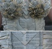 Made From Pages Of A Book