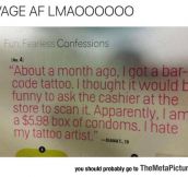Bar Code Tattoo
