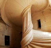 A Staircase By Leonardo Da Vinci