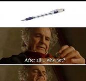 Whenever I Borrow A Pen