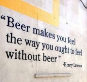 The Way Beer Makes You Feel