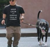 Like They Say, A Lannister Always Walks His Pets