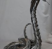 Epic Sculptures From Car Parts