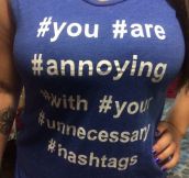 Unnecessary Hashtags