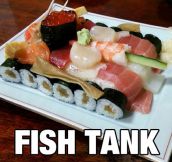 Clever Sushi Dish